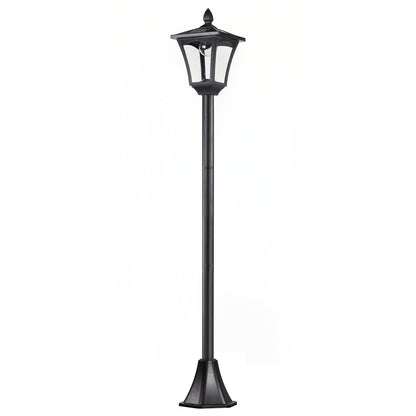Felinar LED Solar 160 cm – Design Negru pentru Gradina