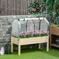 jardiniera tip sera, pentru plante, 121x55x117cm, lemn