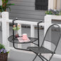 masa de agatat pentru balcon, masuta metalica de instalare pe perete, Neagra