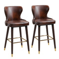 Set 2 scaune bar, stil industrial,  52x53x101cm, maro