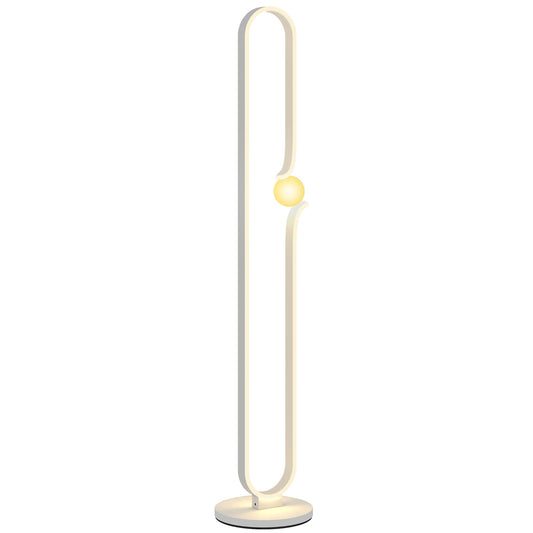 Lampă de Podea LED Reglabilă în formă de Notă Muzicală Albă