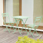 Set Masa si Scaune de Gradina Pliabile din Metal Verde