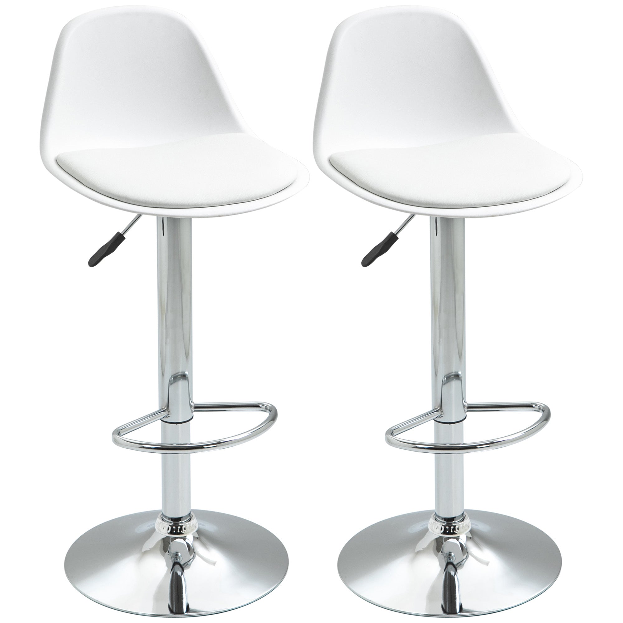 Set 2 Scaune Bar – Reglabile, Cu Spatar si Pivotante
