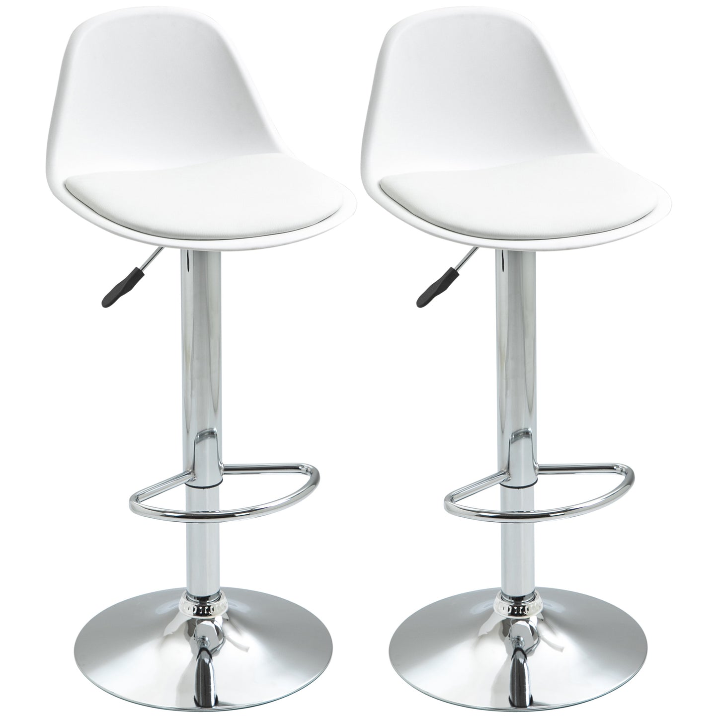 Set 2 Scaune Bar – Reglabile, Cu Spatar si Pivotante