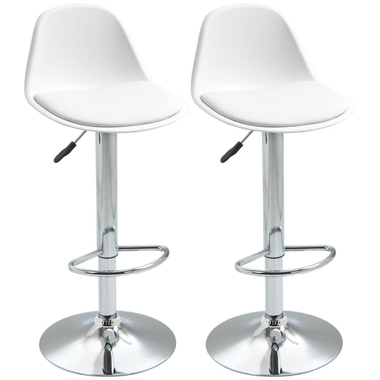 Set 2 Scaune Bar – Reglabile, Cu Spatar si Pivotante