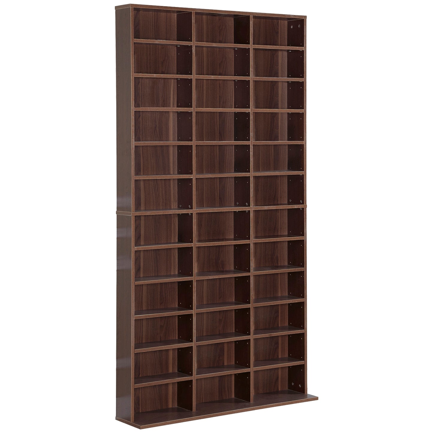 biblioteca de perete, 195x102x23.5cm, maro