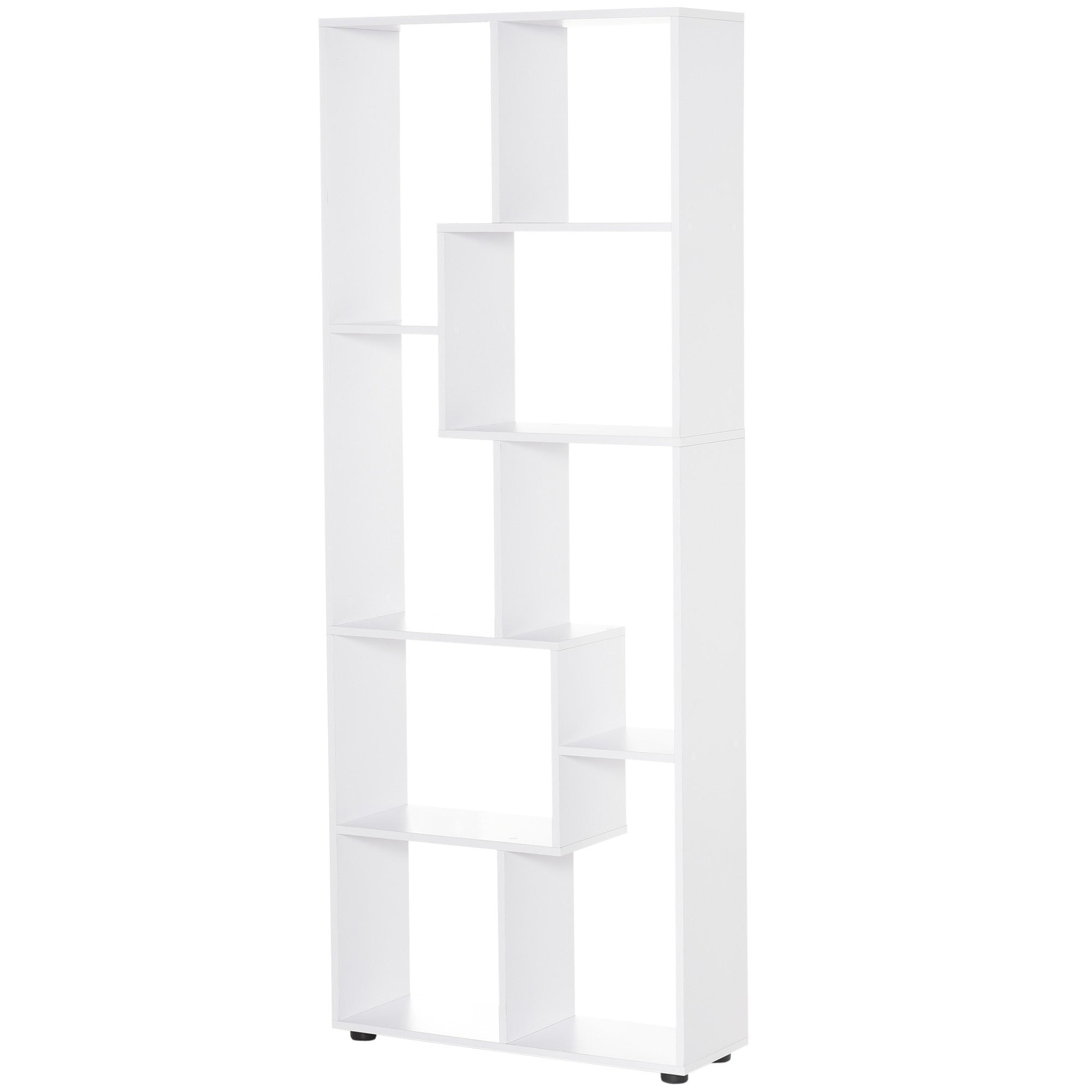 Biblioteca Suspendata Alba – 8 Rafturi 70×178 cm