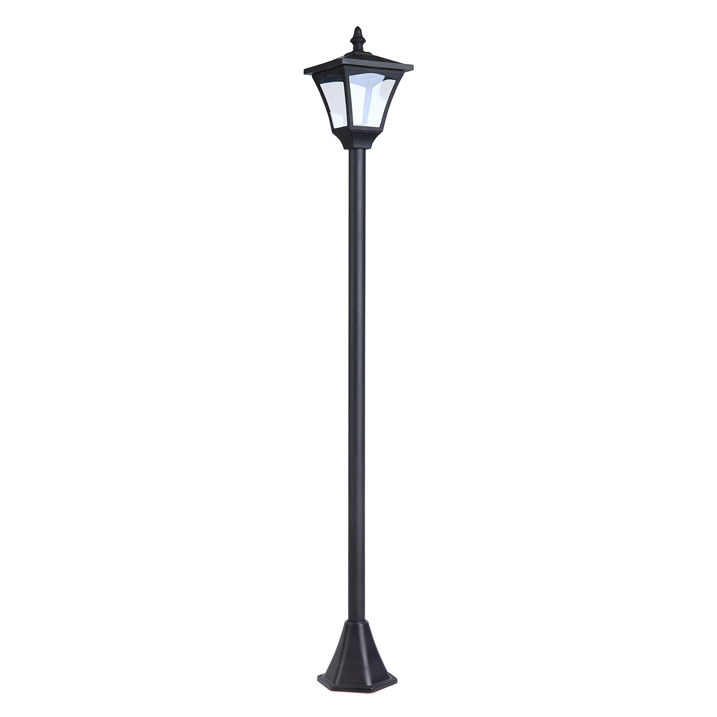 Felinar de Gradina Led Panouri Solare, Negru, 120cm