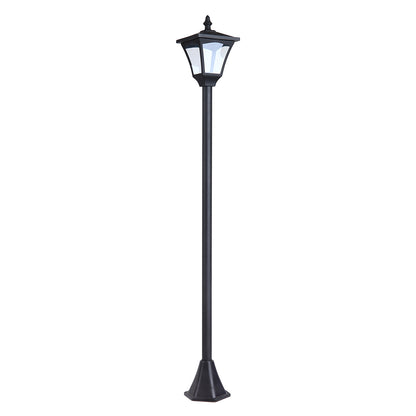 Felinar de Gradina Led Panouri Solare, Negru, 120cm