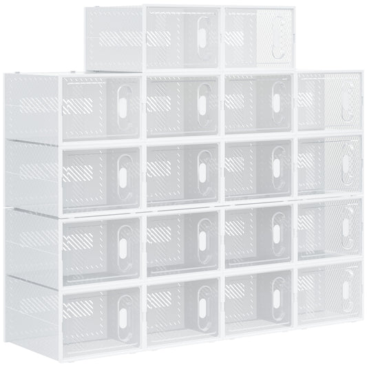 Dulap Pantofi Modular – 18 Cuburi cu Ventilatie