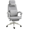 Scaun de Birou Ergonomic, Rotativ și Reglabil pe Înălțime, Tapițat, Gri