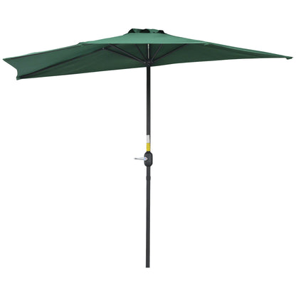 Umbrela Semicirculara Impermeabila Protectie UV Verde 269 x 138 x 236cm