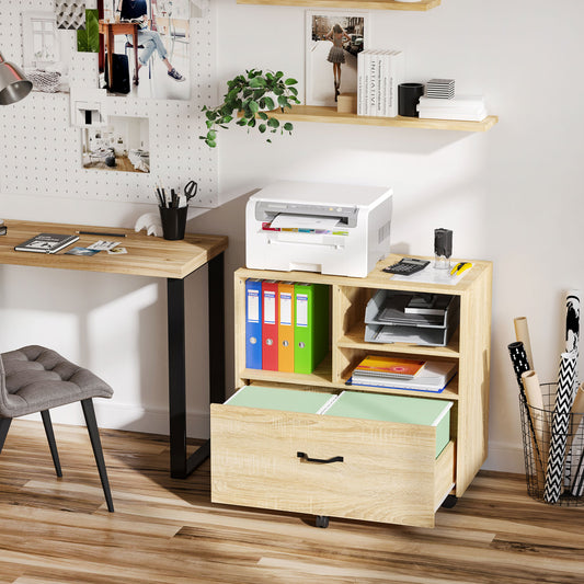 Mobilier Birou – Multifunctional din Lemn cu Suport Imprimanta