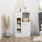 Bufet modern cu dulapuri si sertar, dulap de bucatarie cu economie de spatiu din lemn si sticla 60x40x95cm, alb