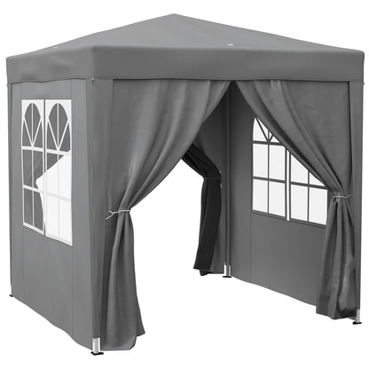 Pavilion Pliabil Pop-Up, Oțel și Țesătură Oxford, 2 x 2 m, Gri