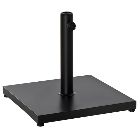 Baza pentru Umbrela Patrata Greutate 18kg pentru Stalpi de Φ3/3.5/3.8, 45x45x39cm, Negru