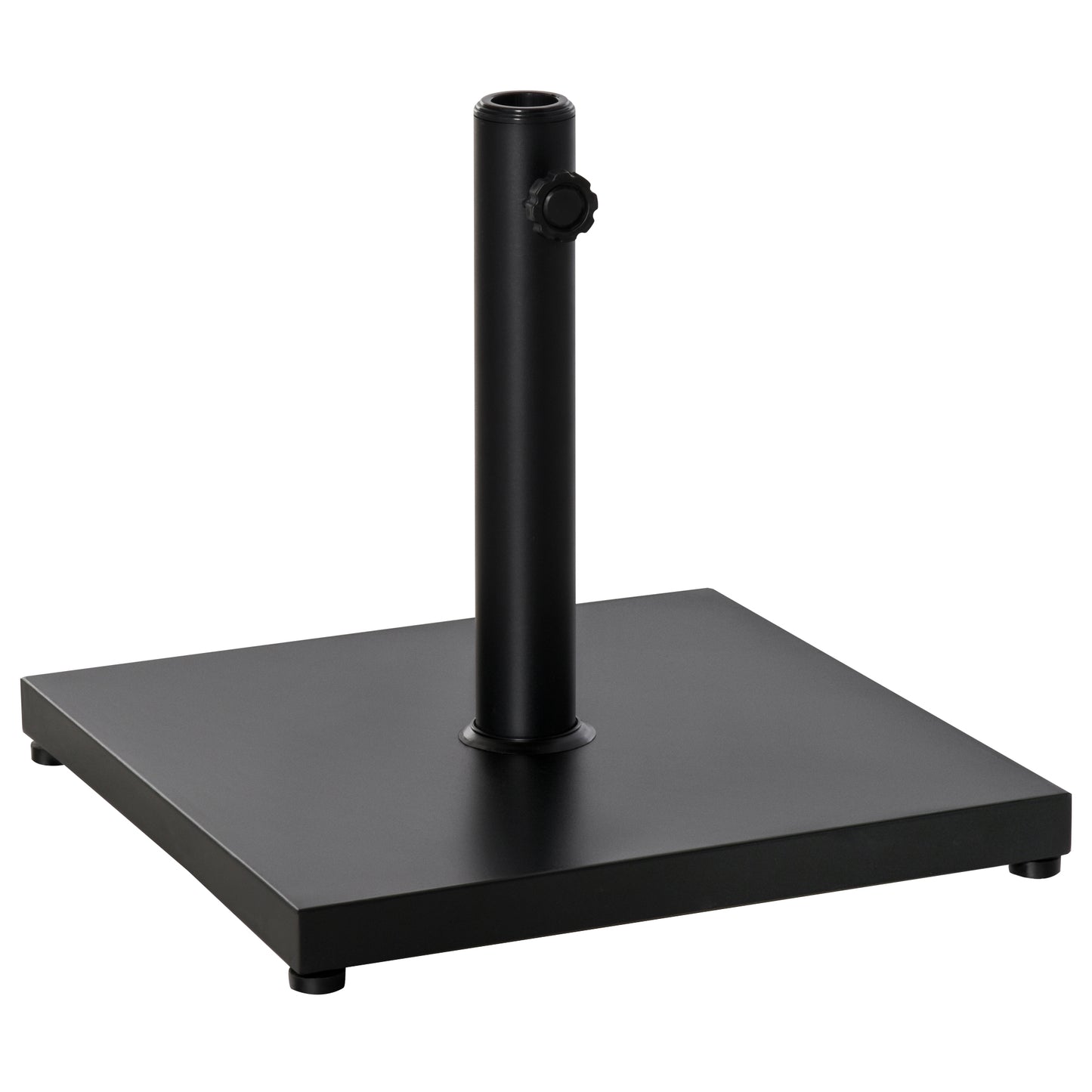 Baza pentru Umbrela Patrata Greutate 18kg pentru Stalpi de Φ3/3.5/3.8, 45x45x39cm, Negru
