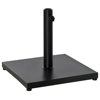 Baza pentru Umbrela Patrata Greutate 18kg pentru Stalpi de Φ3/3.5/3.8, 45x45x39cm, Negru
