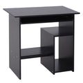 Birou PC Modern din Lemn cu Raft pentru Unitatea Centrală și Spațiu pentru Tastatură Glisantă, 80x45x75 cm, Negru