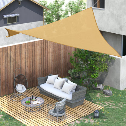 Cort Parasolar Dreptunghiular Protecție Raze UV din PE, Culoarea nisipului, 4x6m