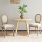 Set 2 Scaune Vintage – Capitontate, Alb, pentru Sufragerie