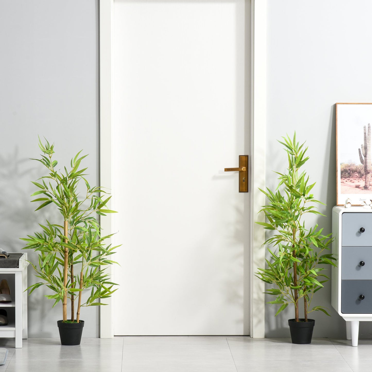 Set 2 Plante Bambus Artificiale – 120 cm cu Ghiveci