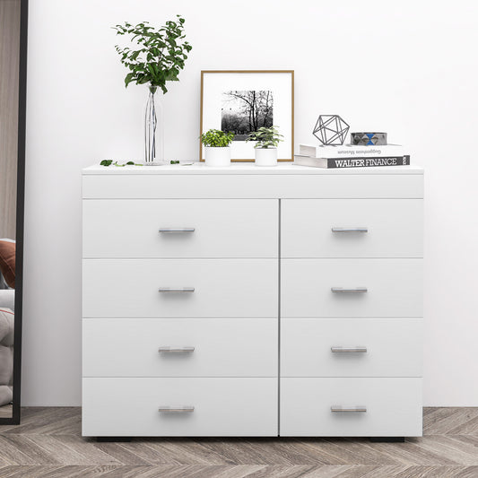 Comoda pentru Casa si Birou in Lemn, Alb, 90x35x73cm