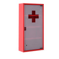 Dulap Trusa Prim Ajutor pentru Medicamente Rosu, 60x30x12cm