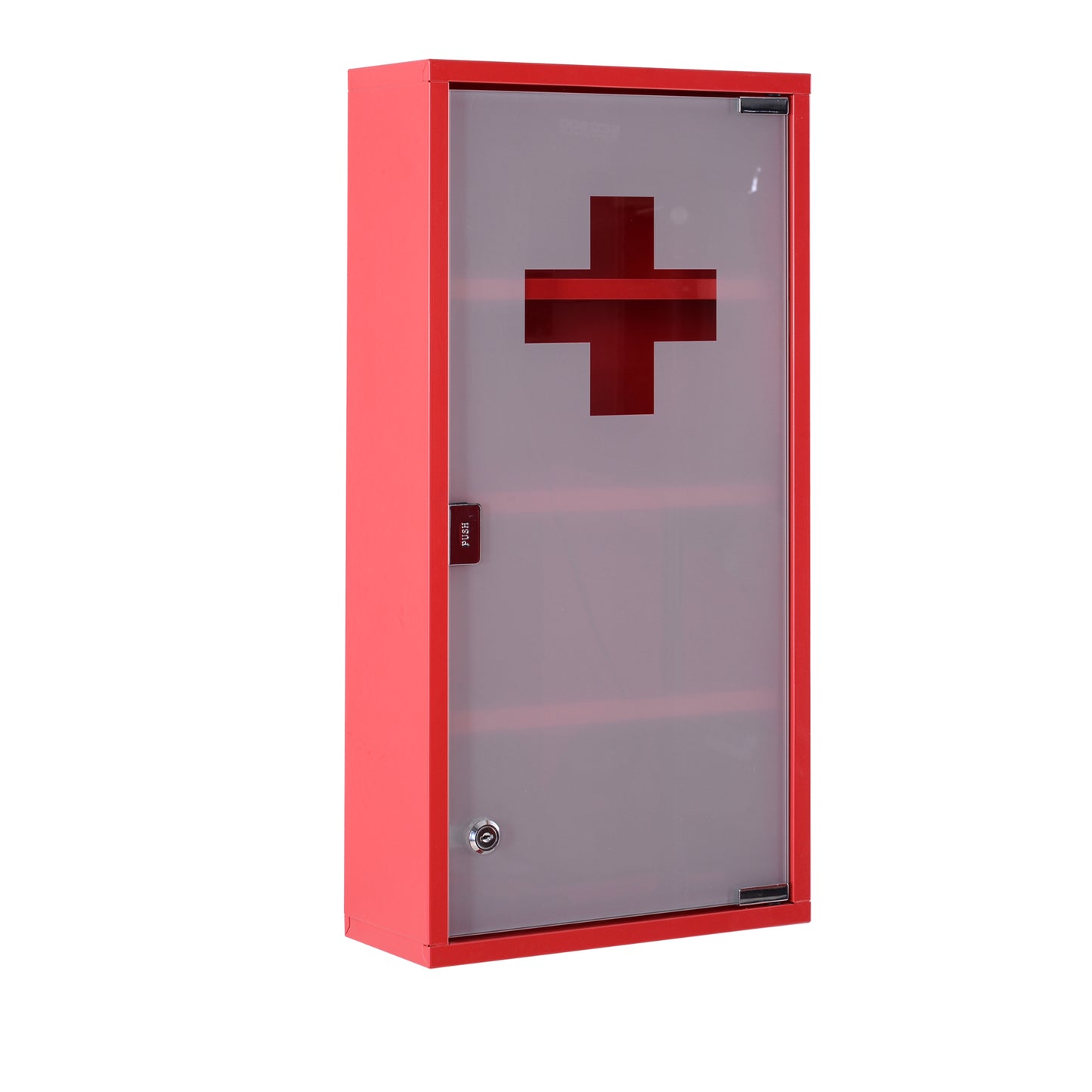 Dulap Trusa Prim Ajutor pentru Medicamente Rosu, 60x30x12cm