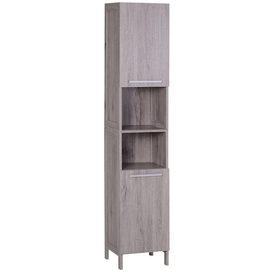 Coloana Baie 30×32×172,5 cm – culoare Lemn cu Rafturi & Dulapuri