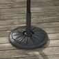 Bază Rotundă pentru Umbrelă Ø43cm, 13kg din Ciment pentru Stâlpi de 38mm și 48mm, Negru