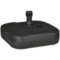 Baza pentru Umbrela de Gradina de Umplut cu Apa si Nisip,HDPE, Negru, 46x45x26cm