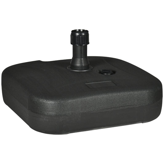 Baza pentru Umbrela de Gradina de Umplut cu Apa si Nisip,HDPE, Negru, 46x45x26cm