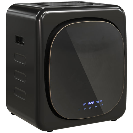 Uscător cu Aer, Capacitate 4kg, Timer și Program Smart, din Oțel Inoxidabil și ABS, 48x40x56 cm, Negru