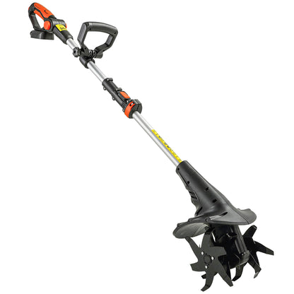 Motosapă Fără Fir 18V, Lățime de Lucru 20cm, Adâncime 18cm, 4 Lame, Mâner Reglabil, pentru Grădină și Terenuri, Bateria și Încărcătorul Nu Sunt Incluse