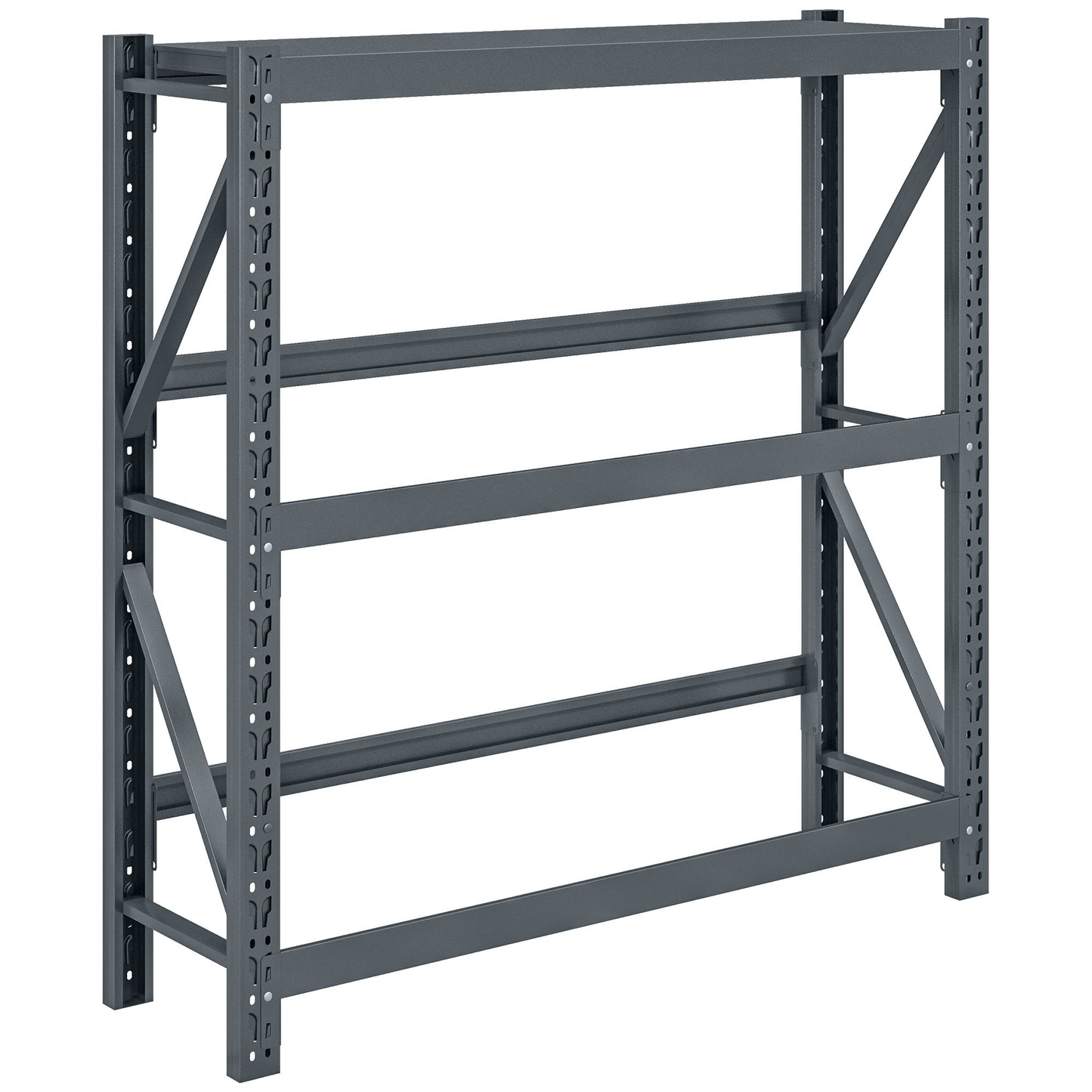 Raft Autoportant pentru 6 Lăzi de Băuturi cu 3 Niveluri cu Polițe Ajustabile, 110x30x110cm, Gri
