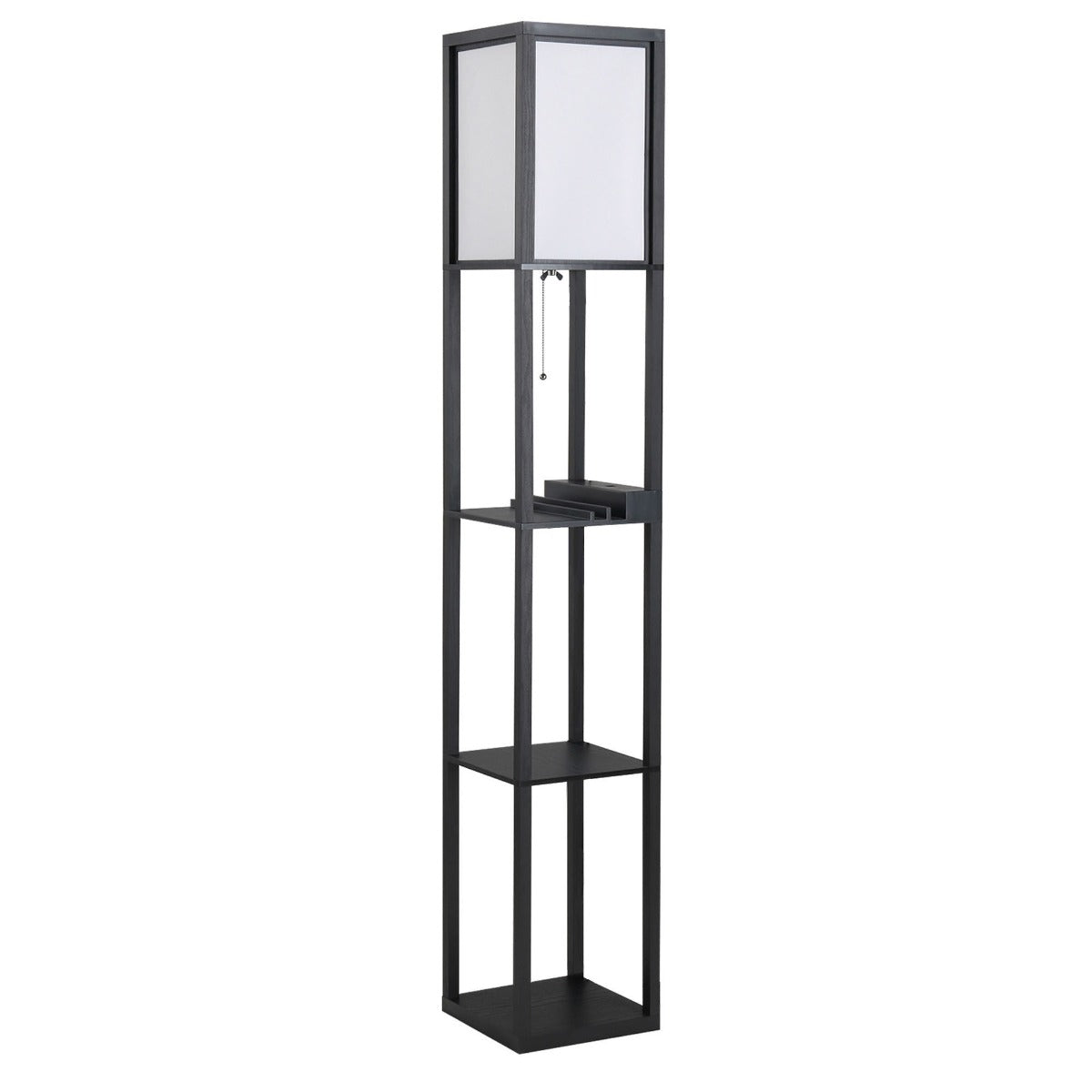 lampa de podea, 26x26x160cm, alba