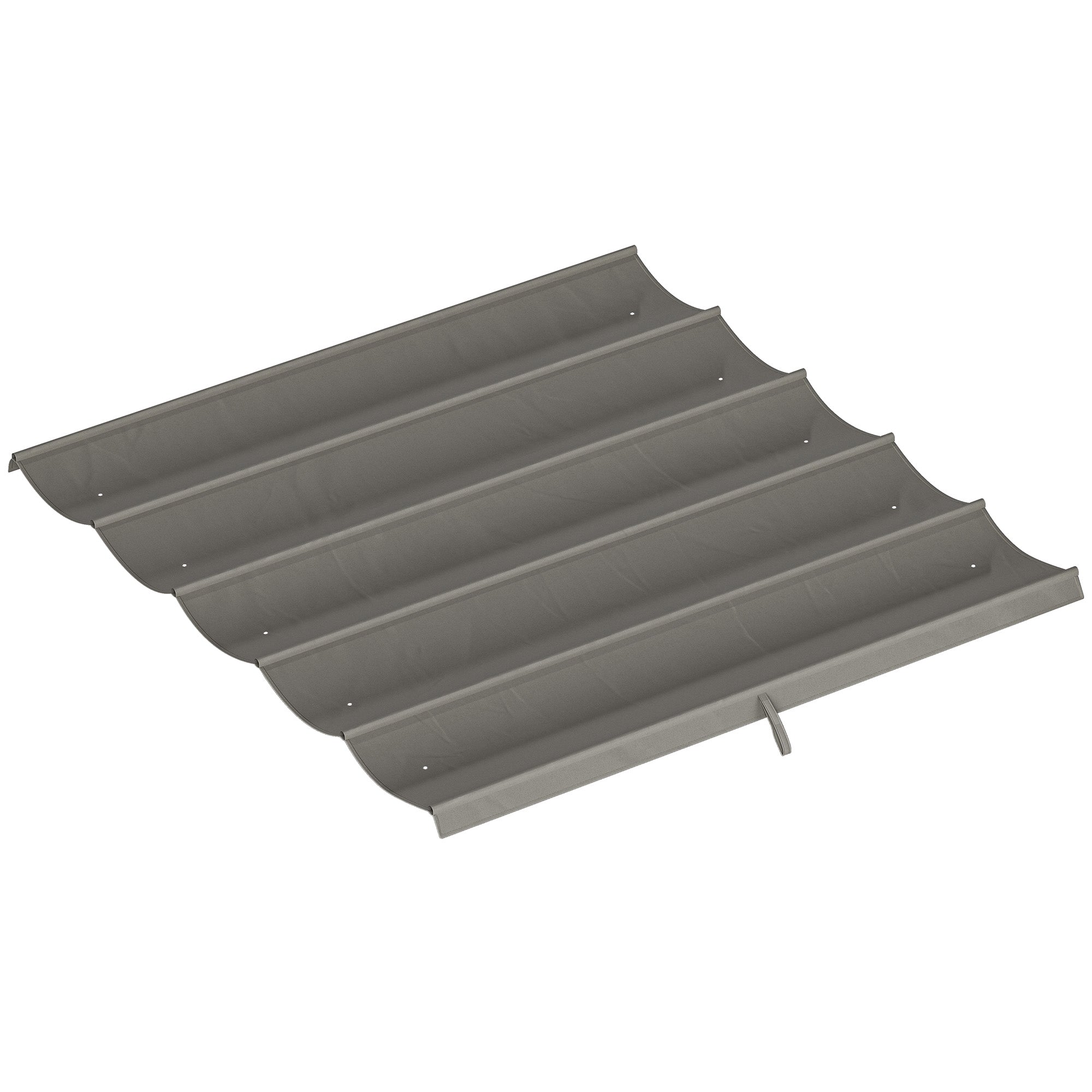 Copertină de schimb  pentru foișor 3x3m cu 10 găuri de drenaj, Gri