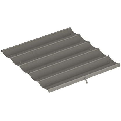 Copertină de schimb  pentru foișor 3x3m cu 10 găuri de drenaj, Gri