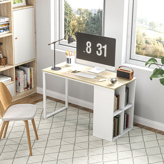 Birou PC cu 4 Rafturi Deschise 120×54×75 cm