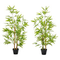 Set 2 Plante Bambus Artificiale – 120 cm cu Ghiveci
