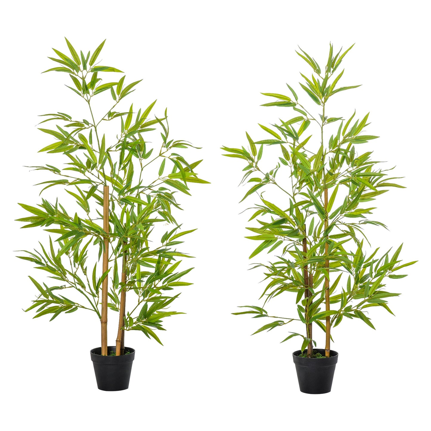 Set 2 Plante Bambus Artificiale – 120 cm cu Ghiveci