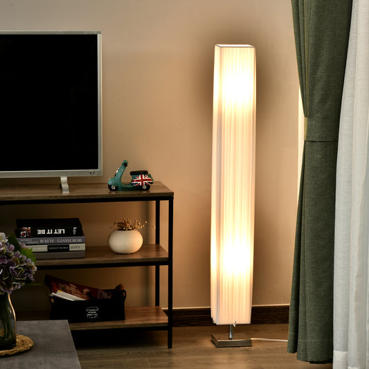 Lampă de Podea cu Design Modern pentru Living, 14x14x120 cm, Alb
