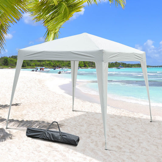 Gazebo Pop‑Up 3×3 m Impermeabil – Alb