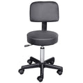 scaun rotativ, piele sintetica, 35x42-54cm, negru