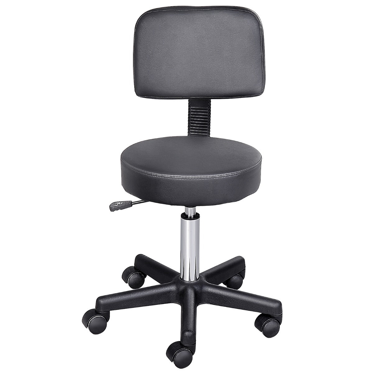 scaun rotativ, piele sintetica, 35x42-54cm, negru
