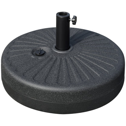 Baza pentru Umbrela de Gradina cu Stalp Central Φ3.8cm si 4.8cm, Soclu pentru Umbrela care se Umple cu Apa sau Nisip, Negru