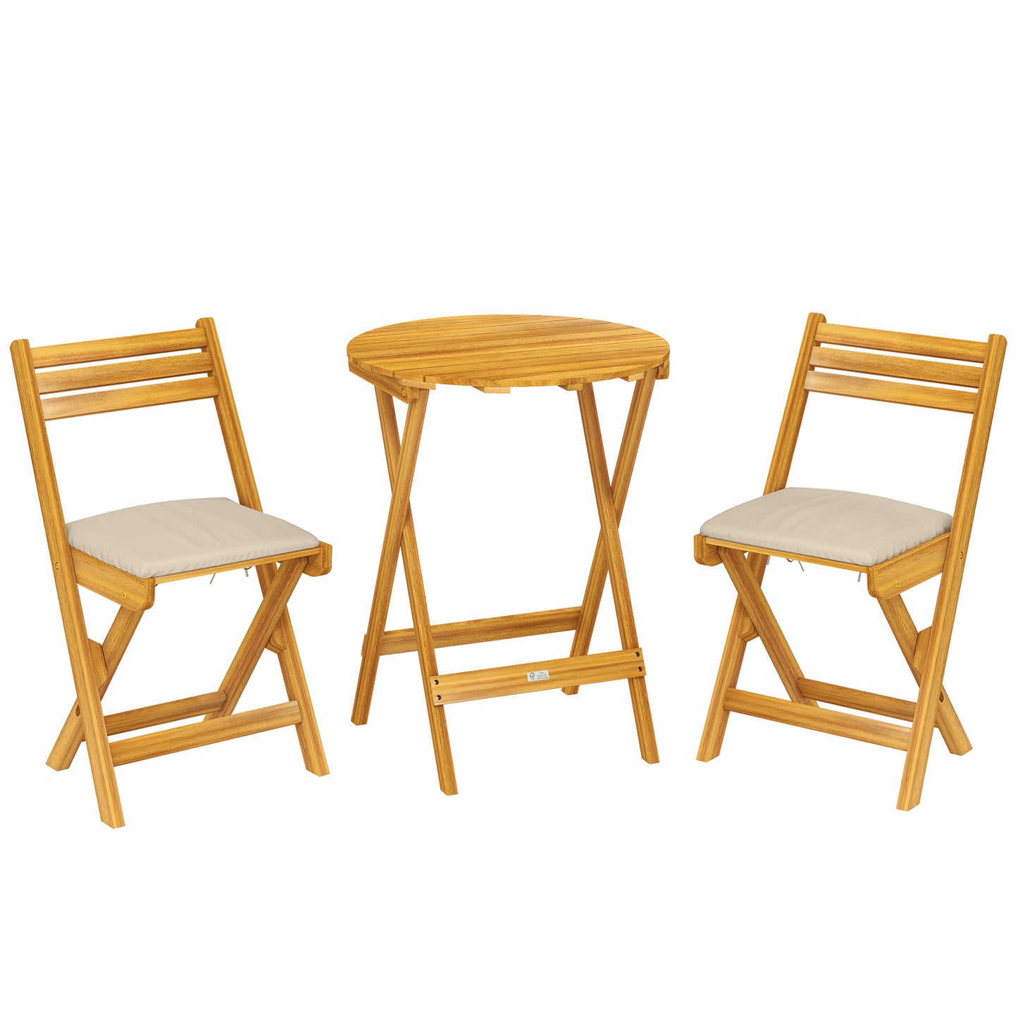 masă și scaune pentru balcon, masă și scaune pentru exterior, set masă și scaune balcon, set bistro, set balcon pliabil lemn masă și scaune
