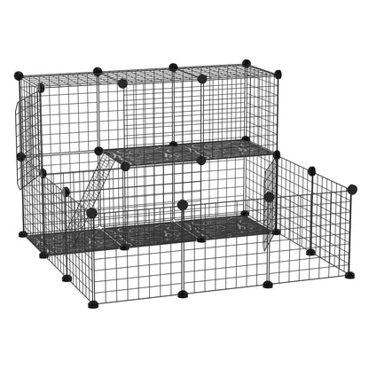cusca modulara pentru iepuri, 105x105x70cm