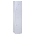 Dulap Metalic Haine – 4 Rafturi, 2 Usi, Gri 38×46×180 cm